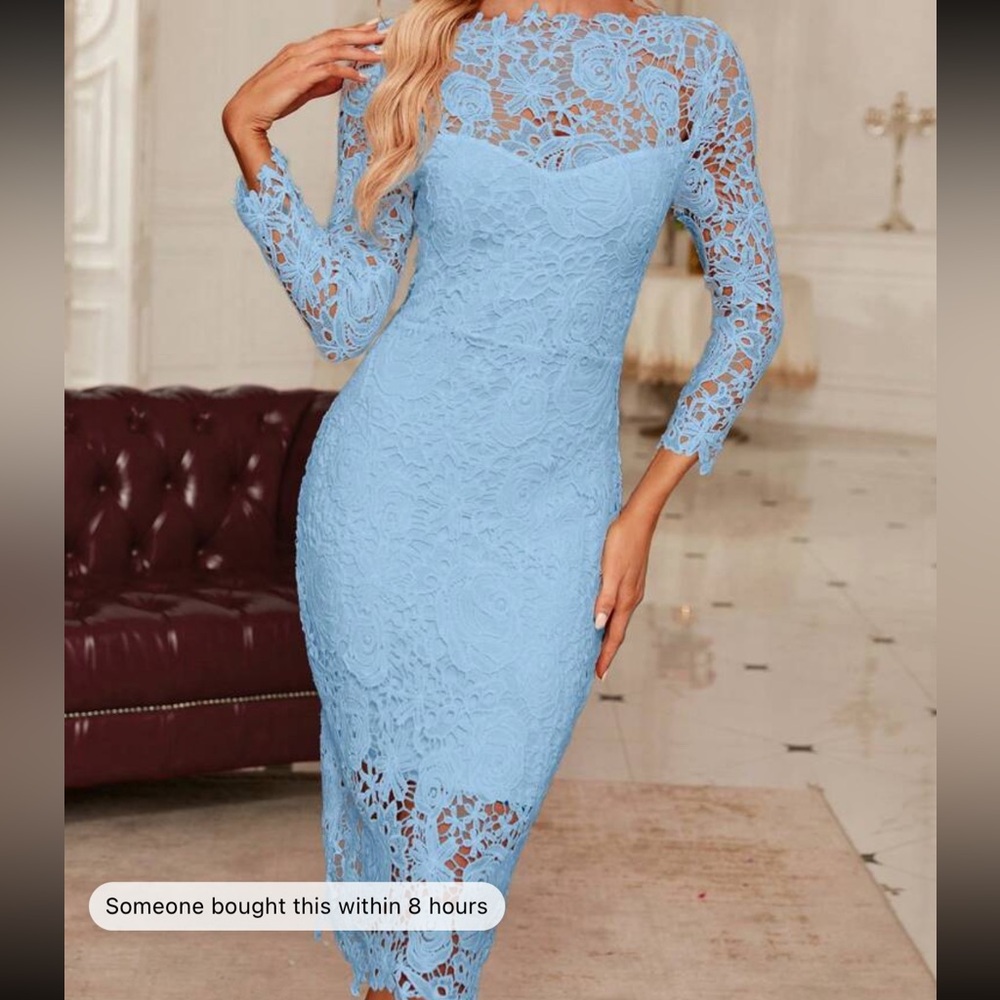 Blue cocktail dress